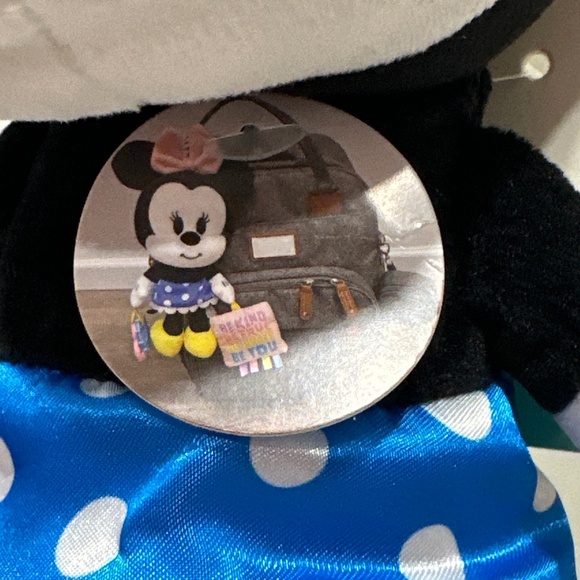 Disney Baby Classic MINNIE MOUSE On The Go Activity PLUSH Toy Blue Dress TEETHER - Picture 7 of 10